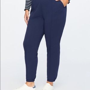 ELOQUII 26 Navy Blue Dressy Joggers